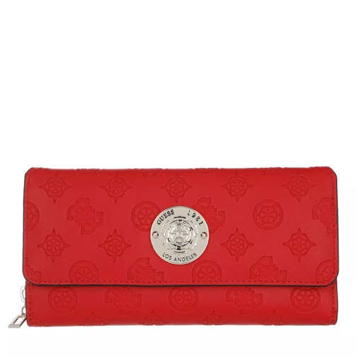 Guess Dayane Large Wallet Red Portemonnaie mit Überschlag