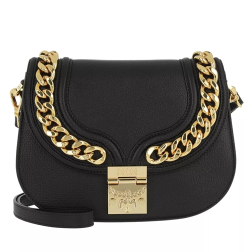 MCM Trisha Chain Shoulder Bag Small Black Crossbody Bag