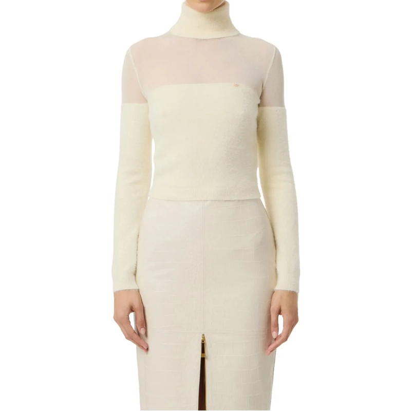Elisabetta Franchi  Sweaters Milk weiß