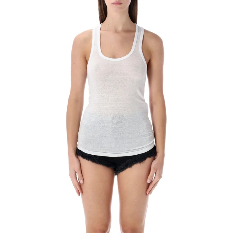 Etoile Isabel Marant Blouse Thea Linen Tank White