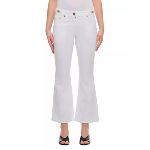 Versace Slim Denim Pants White 