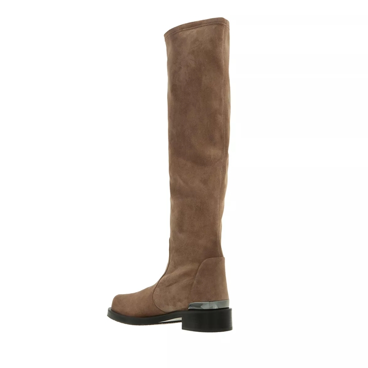 Stuart Weitzman Mercer Bold Sw Logo Slouch Boot Khaki Overknee Boot