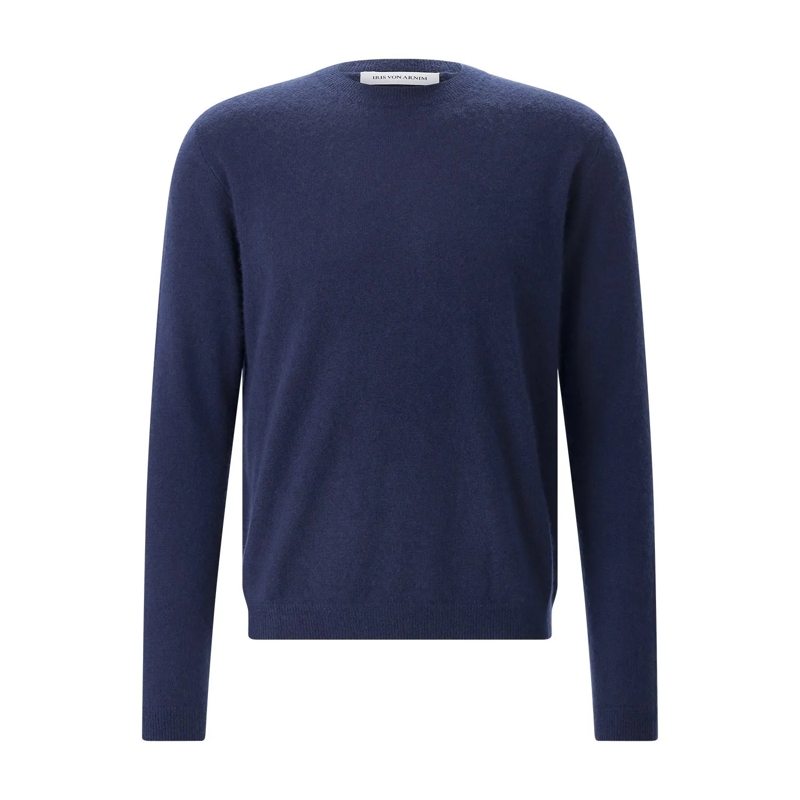 Iris von Arnim Pullover Pullover Amiro aus Kaschmir-Seiden-Mix blau
