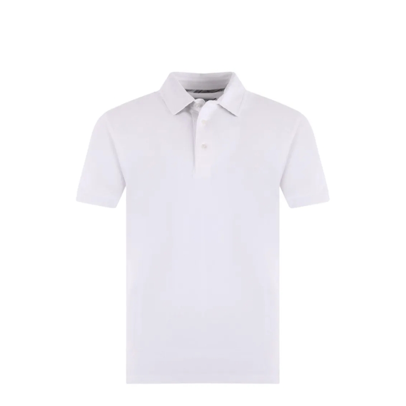 Etro Polo shirt Classic Fit White Polo With Ribbed Collar White