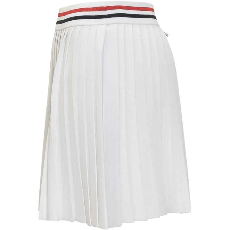 Thom Browne Minijupe Gonna Plissettata weiß(Image 3)
