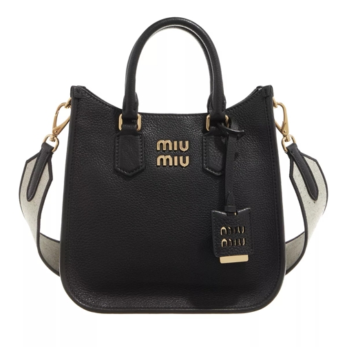 Miu Miu Shoulder Bags Woman Black Rymlig shoppingväska