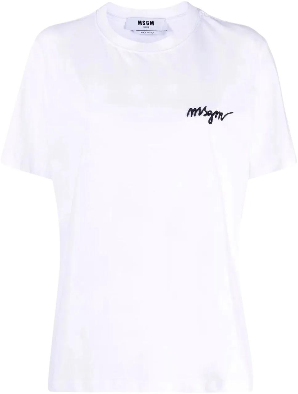 Thumbnail - MSGM - t-shirt white - Größe M - weiß