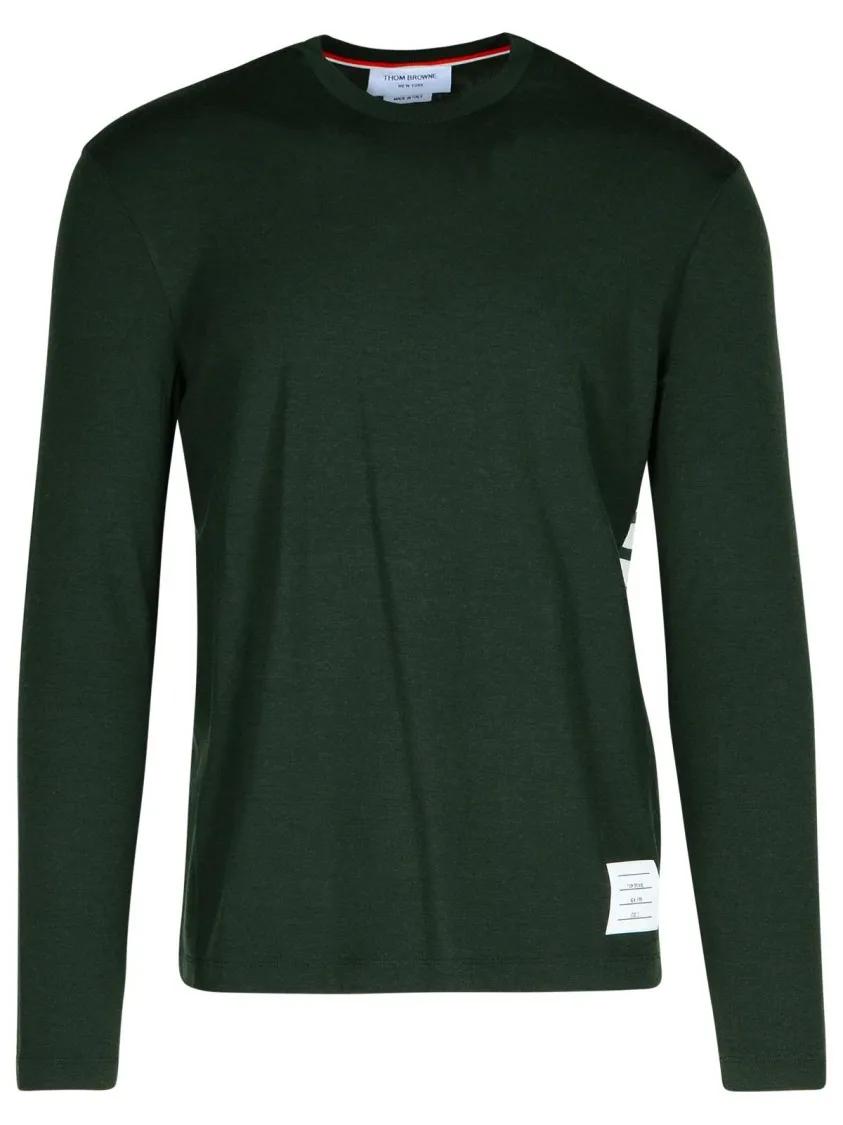 Thom Browne - Green Wool T-Shirt - Größe 2 - grün