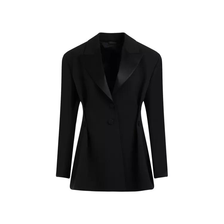 Givenchy - Buttoned Black Virgin Wool Jacket - Größe 36 - black