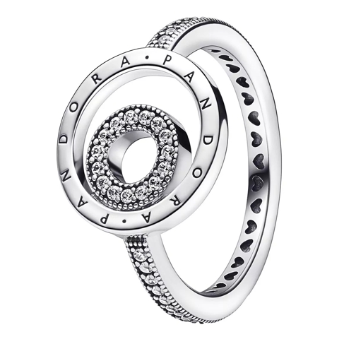 Pandora Signature Logo Kreise Pavé-Ring Sterling silver Ring