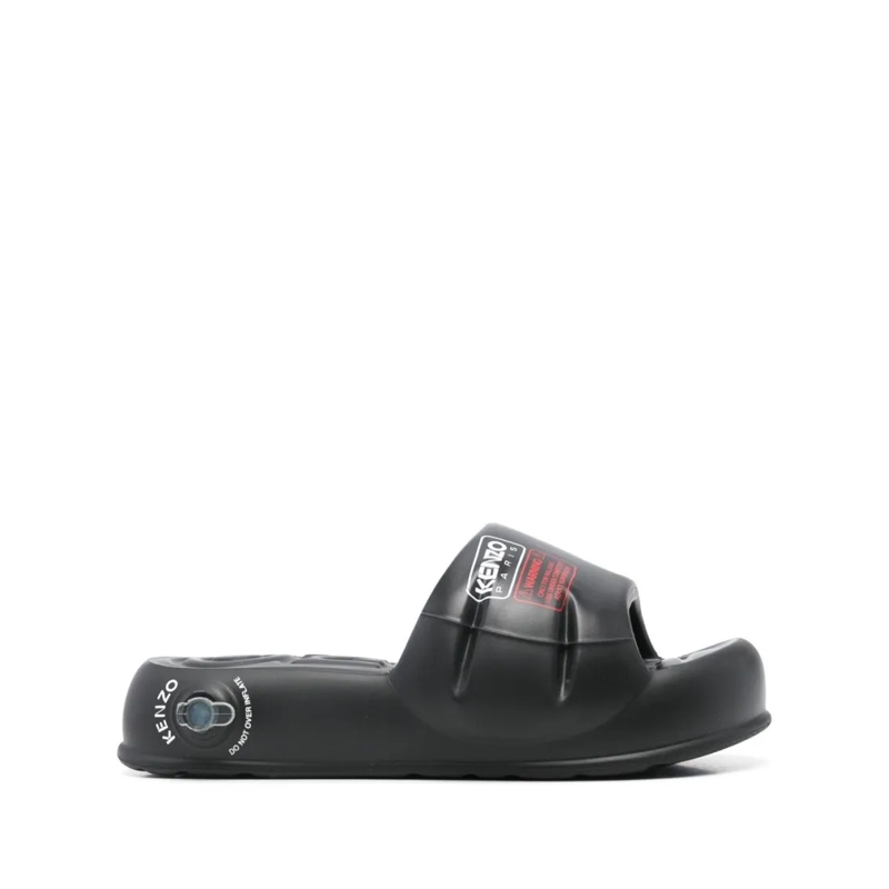 Kenzo Sandalen Round Open Toe Sandals Black