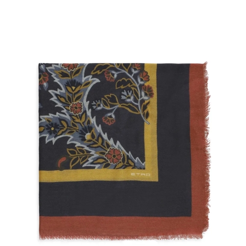 Etro Leichter Schal Multicolor Shawl With Paisley Print Multicolor