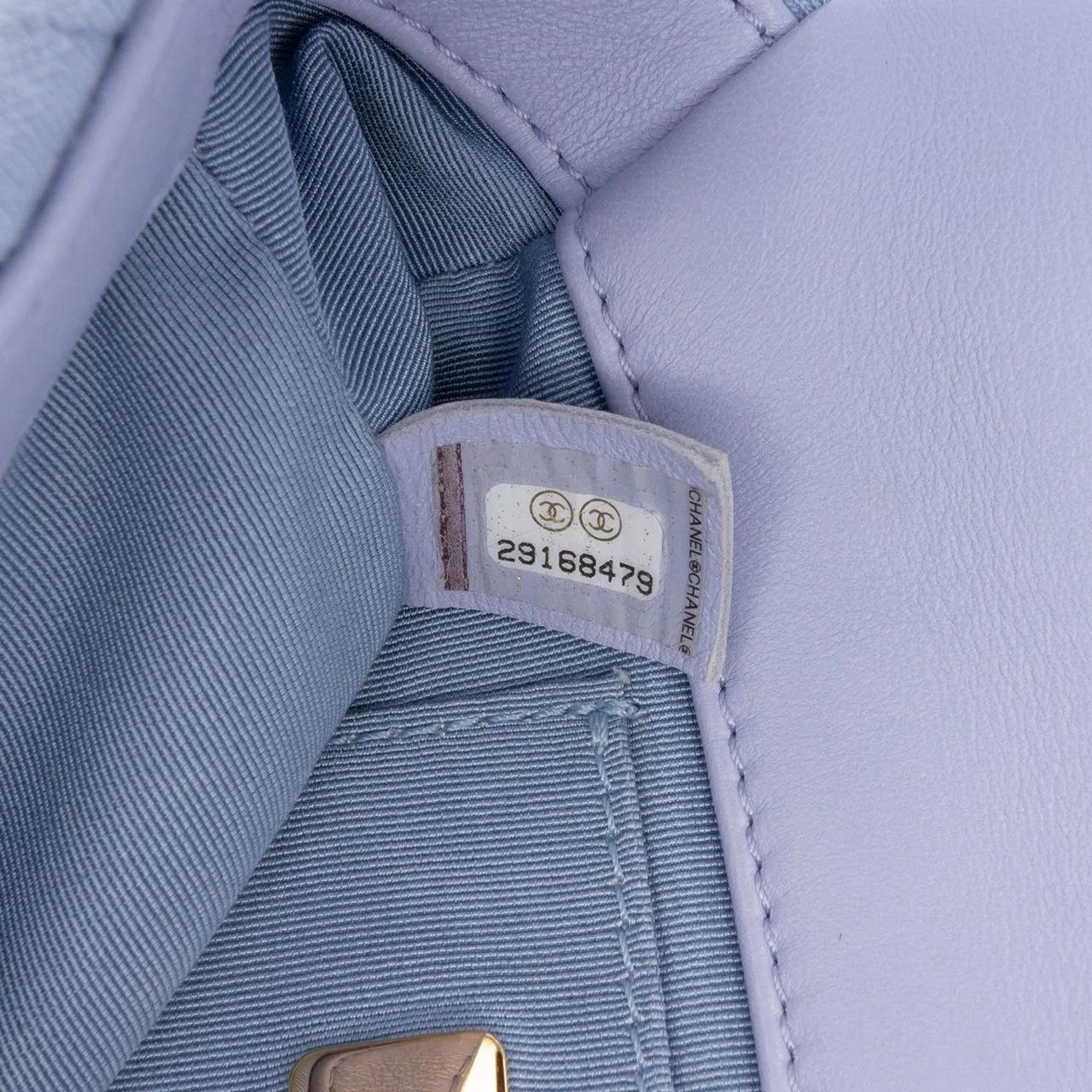 Thumbnail - Chanel Bauchtaschen - Jersey 19 Flap Belt Bag - Gr. ONE SIZE - in Blau - für Damen