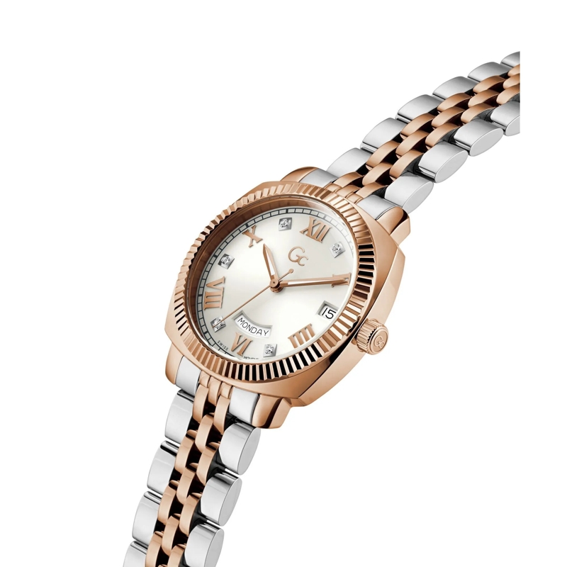 GC Quarzuhr Quarz-Analoguhr Gc Flair Coussin Lady rosa(Image 4)