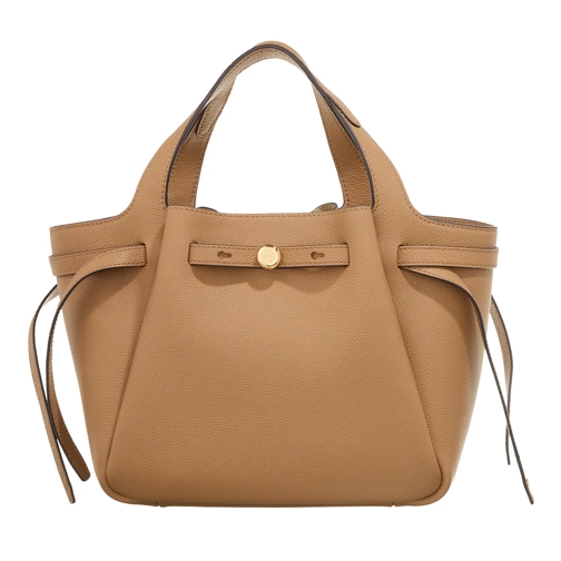 Tory Burch Tote Romy Pebbled Satchel Tiramisu