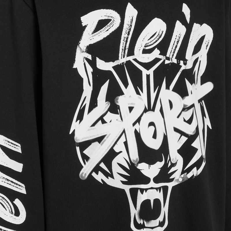 Plein Sport Top Kapuzen-Sweatshirt schwarz(Image 3)