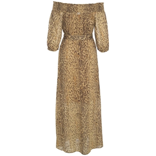 LIU JO Robes midi Maxi dress with animalier print braun (Image 2)