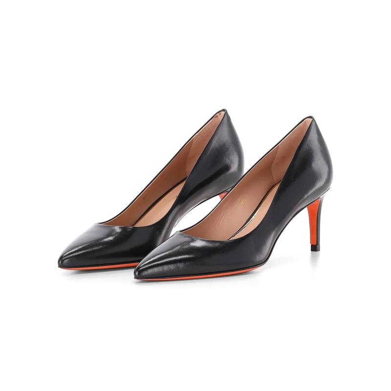 Santoni Pumps Pumps aus Leder schwarz