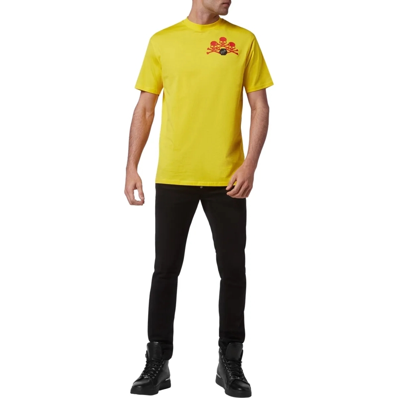 Philipp Plein T-Shirt T-Shirt Skull gelb(Image 3)