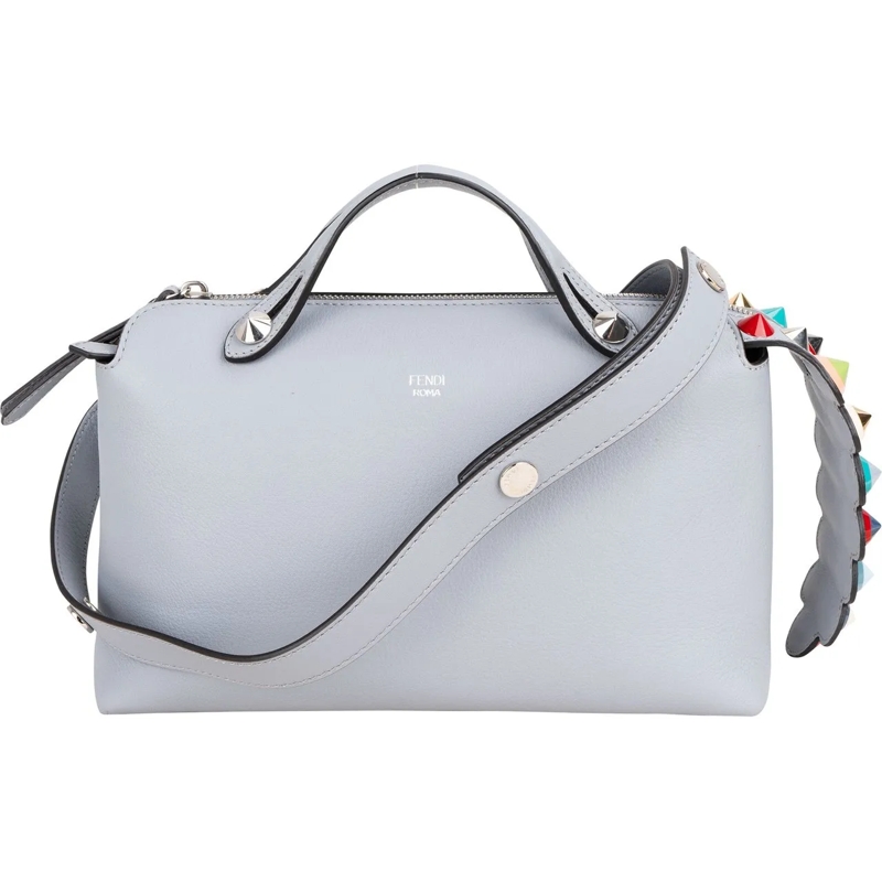 Fendi Tote Fendi Blue Leather Limited Spikes By The Way Handb blau