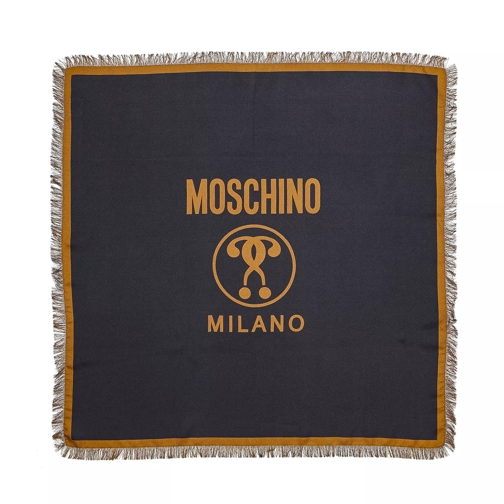 Moschino Scarf  65X65 cm Black/Grey Lichtgewicht Sjaal