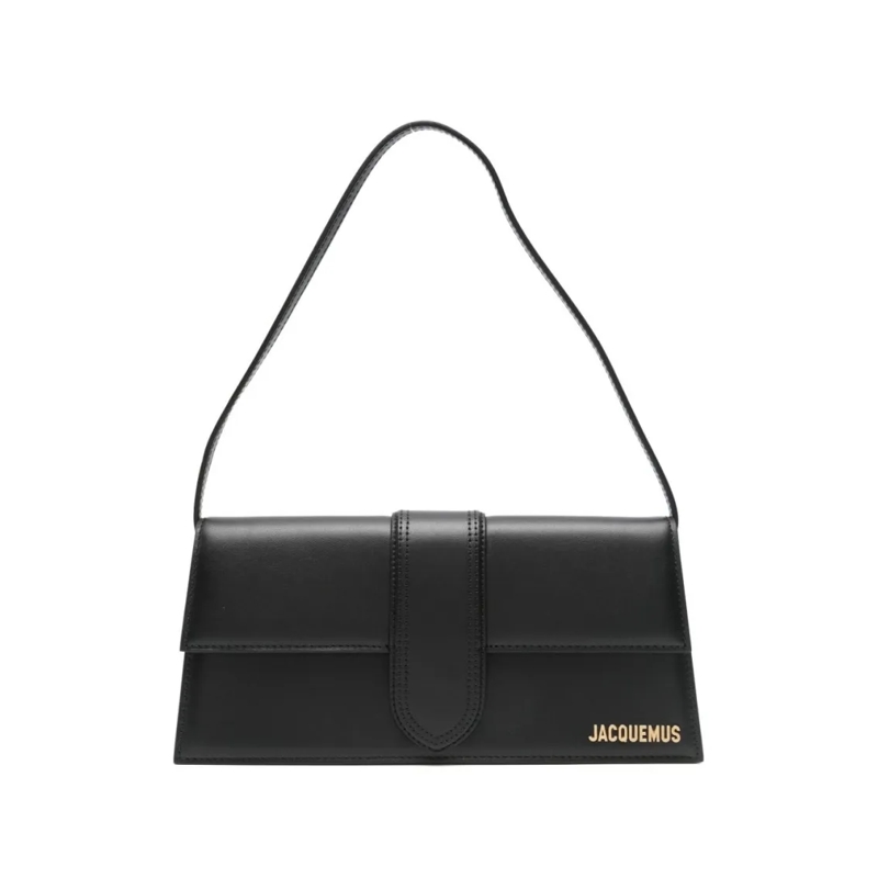 Jacquemus Schultertasche Rectangular Silk And Nylon Shoulder Bag Black
