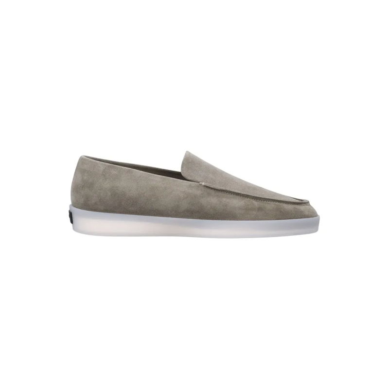 FEAR OF GOD Loafer Suede Slip-On Loafer With Iconic Branding Grey
