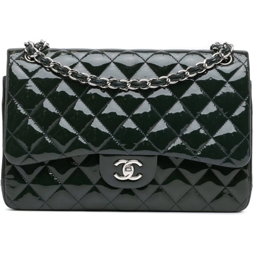 Chanel Sac à bandoulière 2014 Jumbo Classic Patent Double Flap blau (Image 2)
