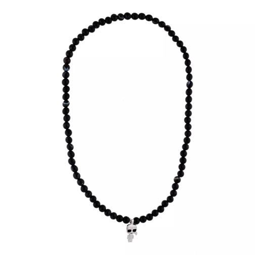 Karl Lagerfeld K/Ikonik K Beads Necklace A999 Black Medium Halsketting
