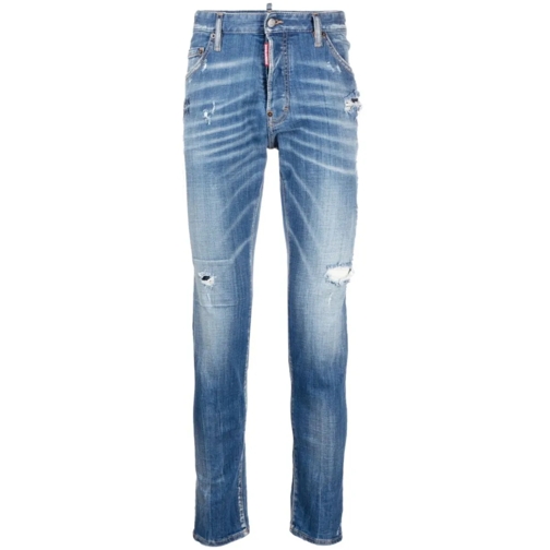 Dsquared2 Jeans Blue Cotton Denim Jeans Blue