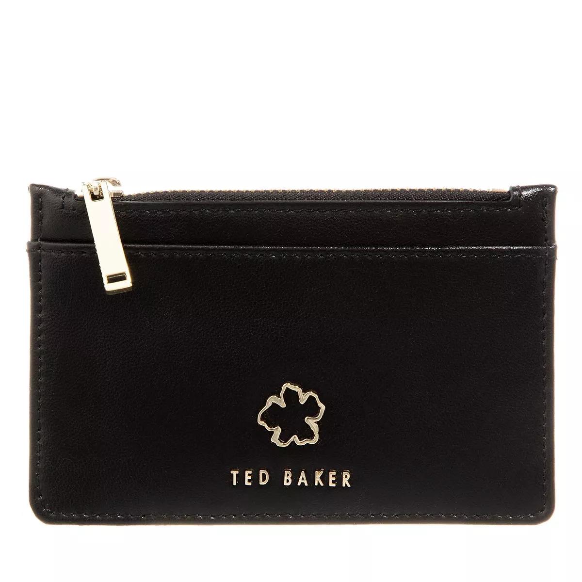 Ted Baker Gerii Diagonal Zipped Card Holder in Black