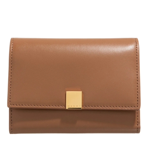 Marni Tri-Fold Portemonnee Trifold Cinnamon