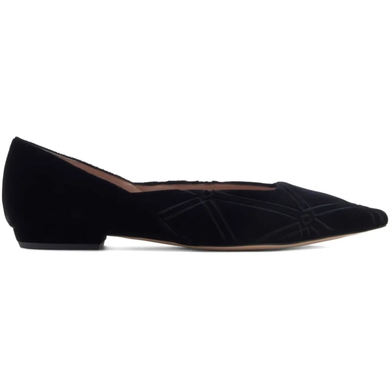 Emporio Armani Ballerinas Flat Shoes Black schwarz