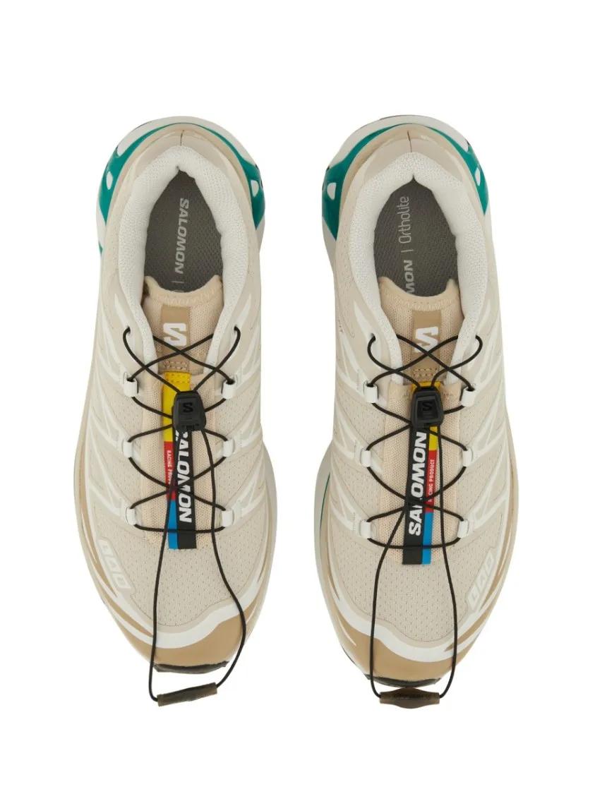 Thumbnail - Salomon Low-Top Sneaker - Streamlined Beige And Off-White Sneakers With Quic - Gr. 9_5 - in Bunt - für Damen