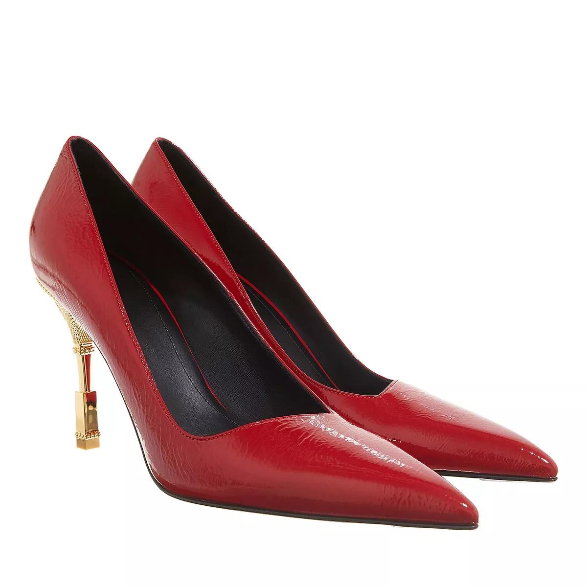 Patent leather hot sale red pumps