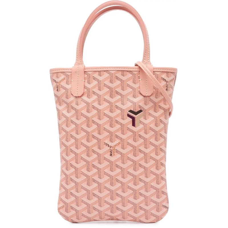 GOYARD Sac à bandoulière Goyardine Poitiers Claire Voie rose