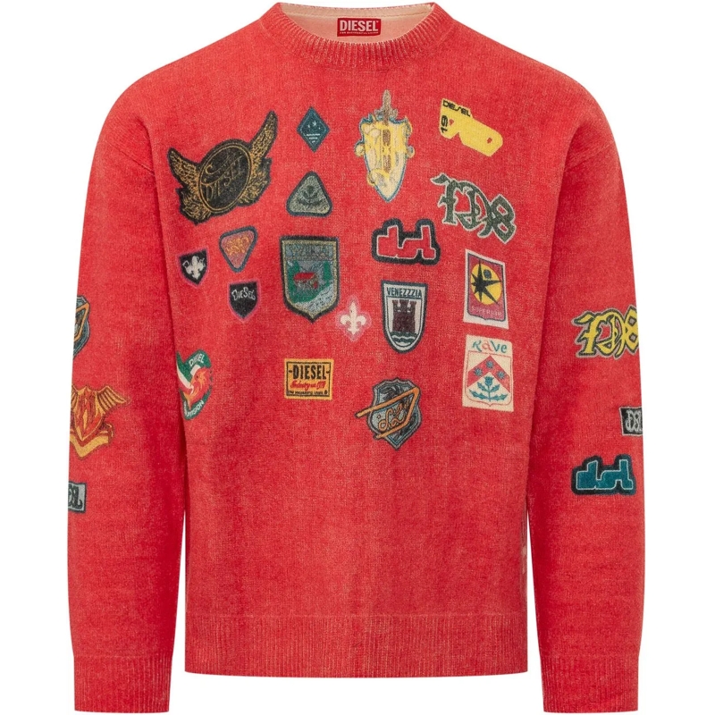 Diesel  Maglia Girocollo con Patch rot