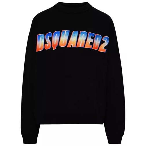 Dsquared2 Black Cotton Sweatshirt Black 