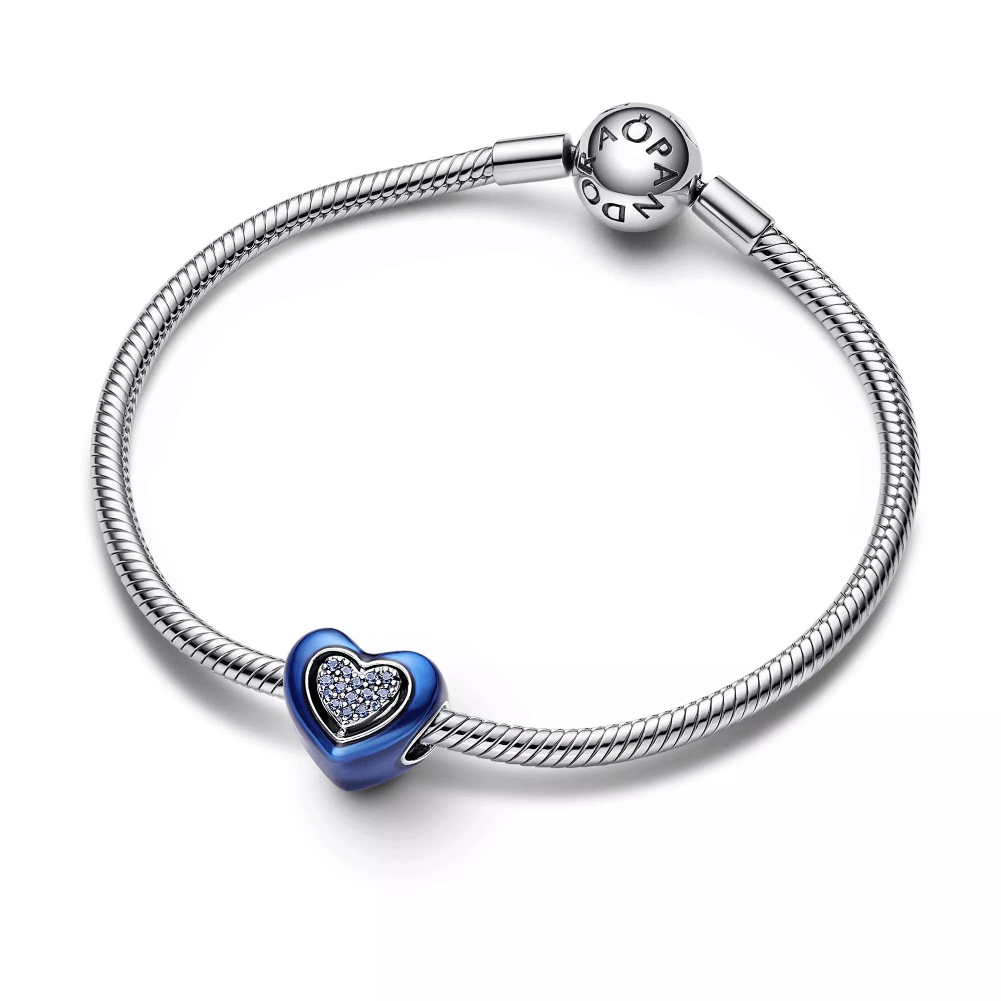 Pandora Blue Spinnable Heart Charm Blue | Pendentif