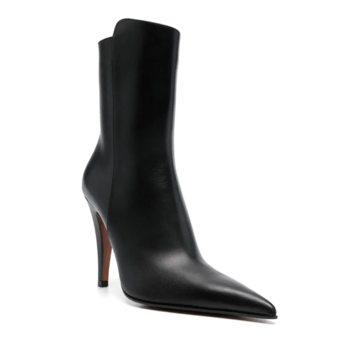 Alexander McQueen Stiefel 100Mm Birdee Ankle Boots Black Black