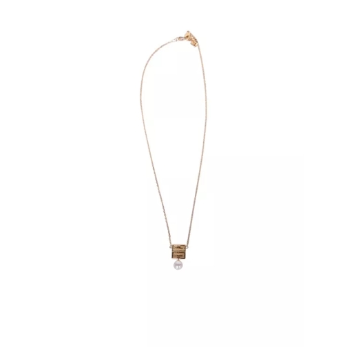 Givenchy Pearl Metal Necklace Gold 