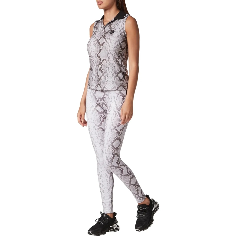 Plein Sport Top Poloshirt Python grau(Image 4)