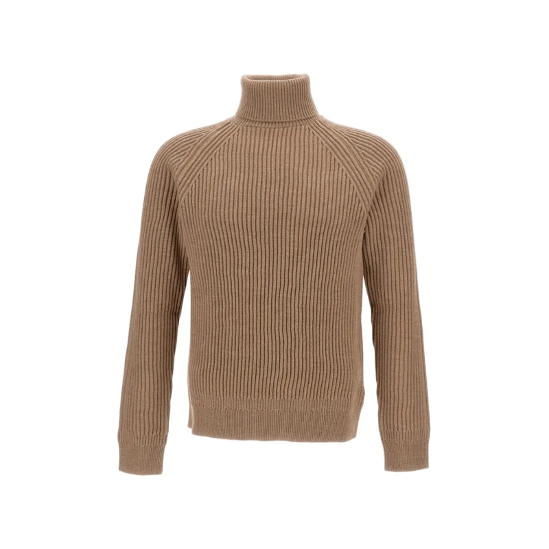 Zanone Trui High Neck English Coast Brown