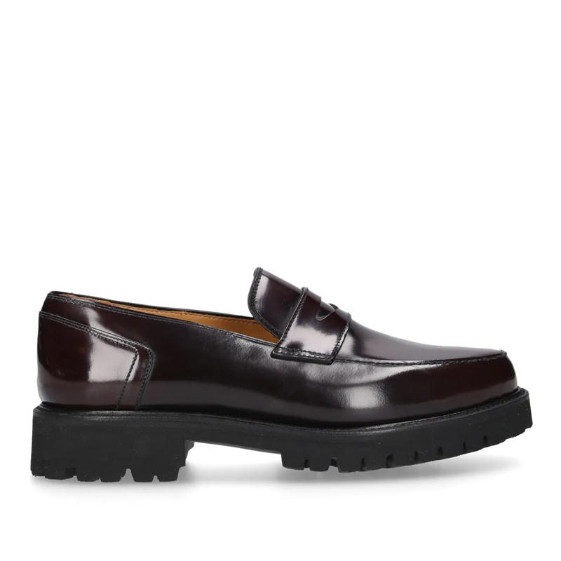 Henry Stevens Loafer Loafer Haywood PL- Moderner Loafer mit Gummiprof bordeaux