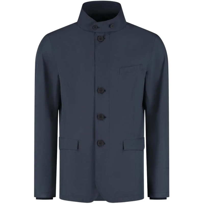 Herno Daunenjacke Man's Woven Jacket blau