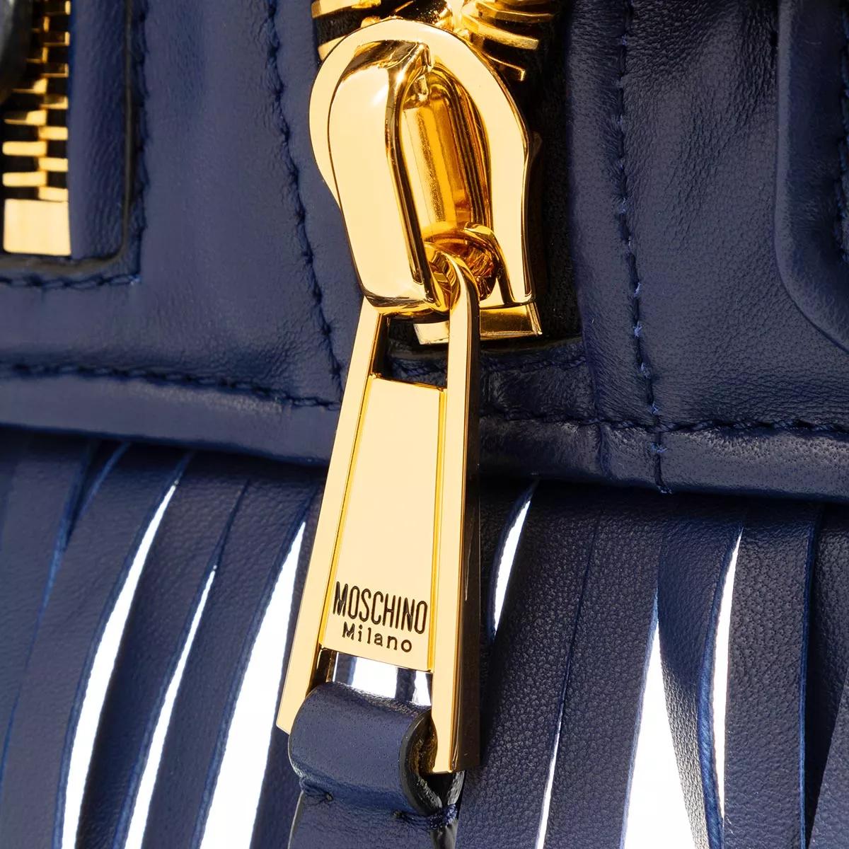 Moschino Crossbody bags Biker Bag Fringes in blauw