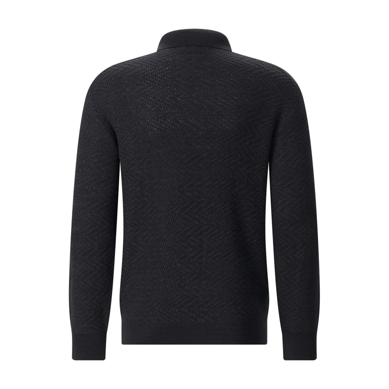 Missoni Poloshirt Pullover mit Polokragen schwarz(Image 3)