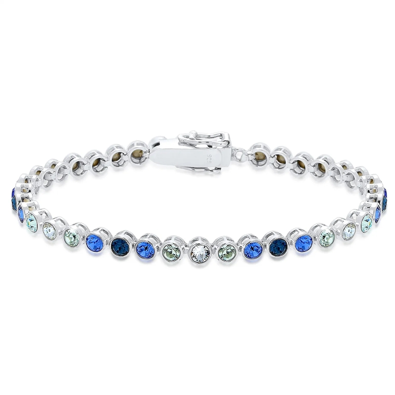 Elli Armband Armband Multi-Color 925 Silber, mit Kristallen von silber