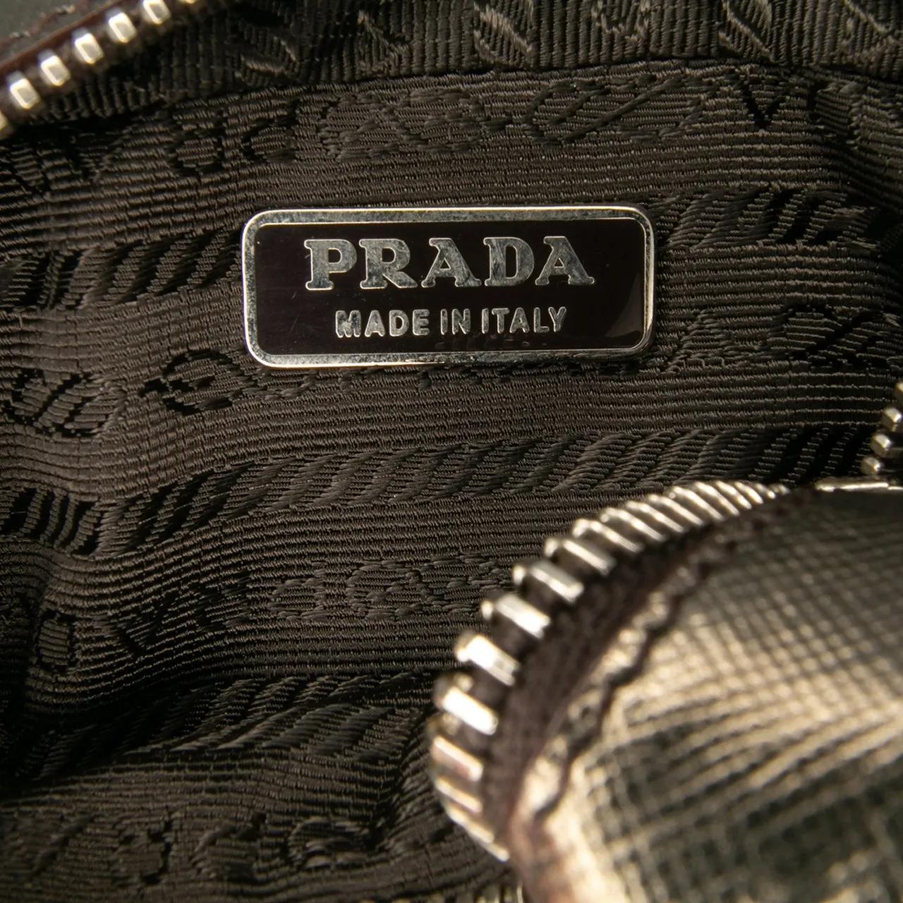 Thumbnail - Prada Schlüssel- & Taschenanhänger - Mini Metallic Saffiano Top Handle Bag Charm - Gr. unisize - in Grau - für Damen