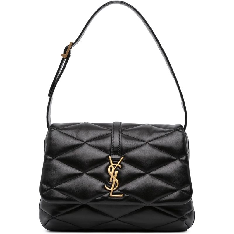 Saint Laurent Schultertasche Quilted Lambskin Le 57 Diamond Shoulder Bag schwarz